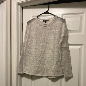 Gray Long Sleeve Top